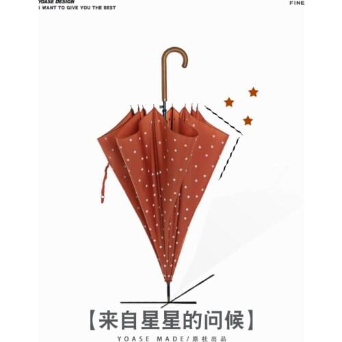 Adult Long Handle Umbrella Vintage Large Cute Cartoon Wedding Umbrella Rain Women Ladies Paraguas Mujer Rain Gear BY50YS