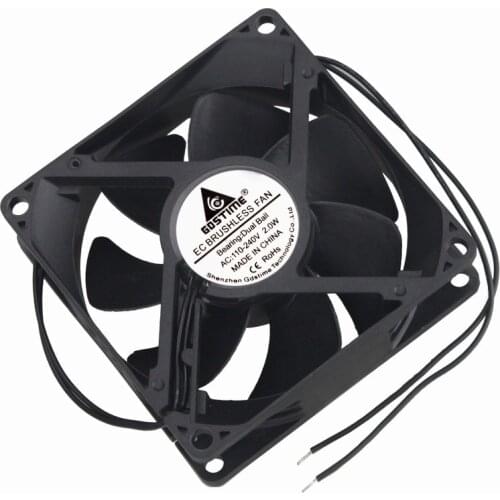 1 Piece Gdstime DC AC 110V 240V Brushless EC Fan 80x80x25mm 8cm 2-Line Electric Axial Cooler 80mm x 25mm 8025 Ball