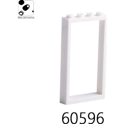10Set/lot 57895 MOC Series Bricks Windows and Doors Door Frame 1x4x6 Glass for Window MOC Building Blocks Bricks DIY Toys Parts