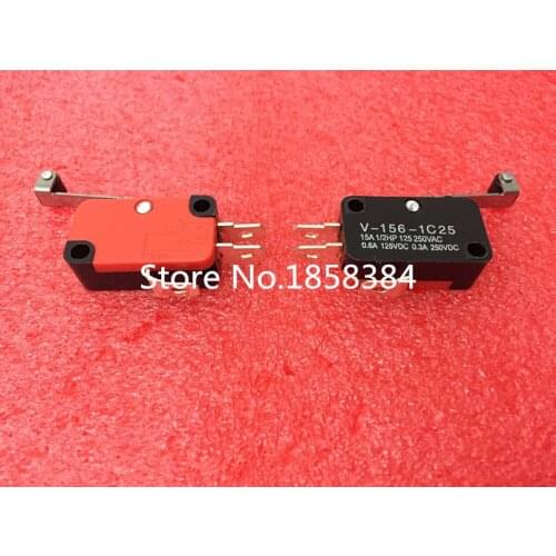 10pcs/lot V-156-1C25 Long Hinge Roller Lever AC DC Micro Switch ,snap action switch