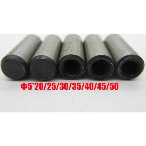 10pcs M5*(20/25/30/35/40/45/50)mm DIN7978 ISO8736 Taper pins with internal thread 45# steel GB118