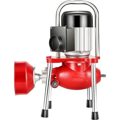 1200w Household High-Efficiency Electric Water Pipe Dredge Machine Aluminum Toilet Floor Drain Dredge Cleaning Machine