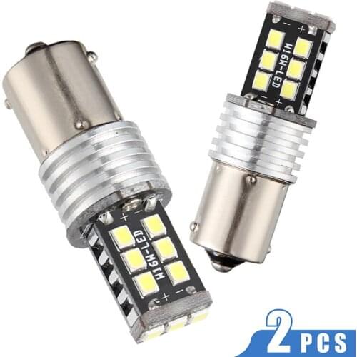 2pcs DC 12V Super White 1156 BA15S P21W 15 SMD 2835 LED Car Bulbs Auto Brake lamp Turn signal Light Bulb for Car Auto