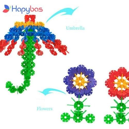 3D Puzzles for kids Crystal Puzzle Plastic leaf snowflake building model Resin dolls Construction toys Kids Educational Toys