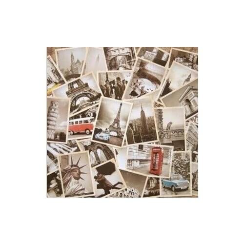 7packs/lot Students DIY Cards 32Pcs/set NEW Vintage architectural landscape travel card set Postcard set Greeting Card Gift Card