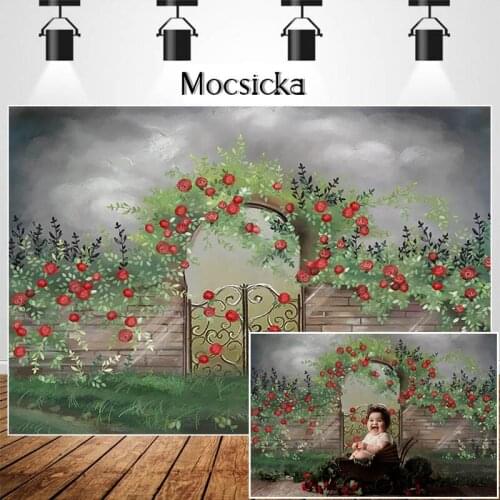 Abstract Spring Garden Photographic Studio Photo Background Kids 1st Birthday Cake Smash Backdrops Flowers Decorations Prop