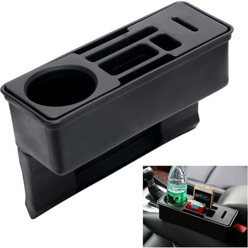 Car Organizer Seat Crevice Storage Box Auto Gap Organizer Coin Drink Phone Cigarette Holder Multi-Use Container Car Accessories