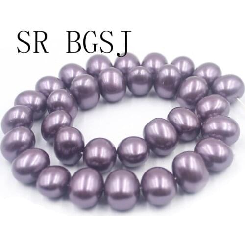 Free Shipping 15x12mm 4 Colors Natural Feeform Egg Shape Shell Pearl Jewelry DIY Loose Beads Strand 15"