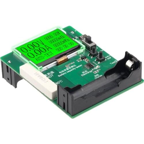 DC 5V-12V Digital 128×64 LCD Display Battery Capacity Tester Module MAh MWh 18650 Lithium Battery Power Bank Detector Monitor