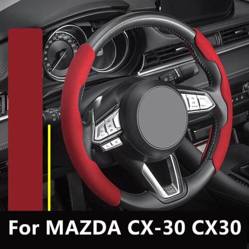 For Mazda CX-30 CX30 Car styling Steering Wheel Flip Plush Card Holder Car Interior Decoration High-quality car accessories