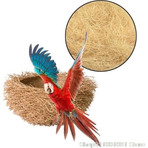 Jute Nesting Material 30g Nest / Fibre Aviary Birds Canaries Finches Nest Filled Grass Bird Cage Accessories Decoration