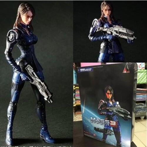 PLAY ARTS Mass Effect Action Figure collectible Model Toys Dolls Gift 26CM