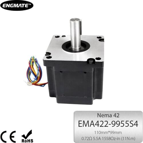 ENGMATE EMA422-9955S4 Stepper Motor 11N.m 1.8Degree 4 Leads 99mm