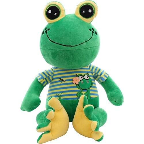 Dorimytrader Kawaii Cartoon Green Frog Plush Toy Giant Stuffed Soft Animal Play Doll Baby Present 90cm 100cm DY61316