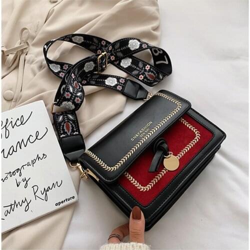 Fashion Female Bag Messenger Bag Shoulder Bag Summer Wide Shoulder Strap Simple Handbag Designer Small Bag 2021 Luxury Ladies Ba