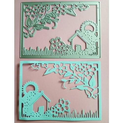 New Steel Metal Dies Frame garden farmhouse Cutting dies Scrapbooking Embossing Die Cuts Stencil DIY Decorative Cards Embossing