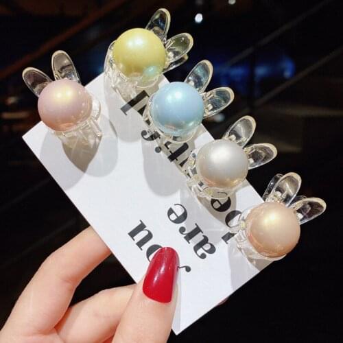 Ms transparent pure color small catch clip children new super germination card clip tire baby girl hair accessories