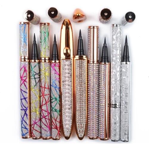 20pcs/Lot Magic Self-Adhesive Eyeliner Pen Glue-Free Magnetic-Free for False Eyelashes Waterproof No Blooming Eye Liner Pencil