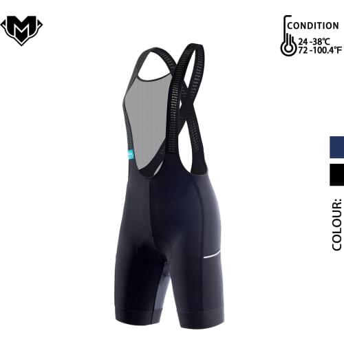 MK Womens Cycling Bib Shorts Gravel Bike Long Distance Women Chamois Padded Pants Tights