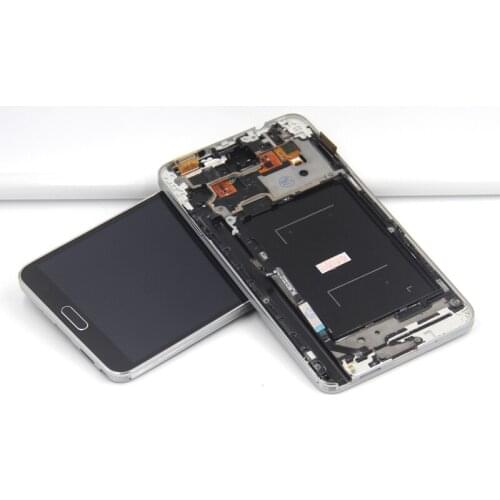 Highscreen N9005 LCD Display For Samsung Galaxy Note 3 N9005 LCD Display With Touch Screen Digitizer With Bezel Frame Assembly