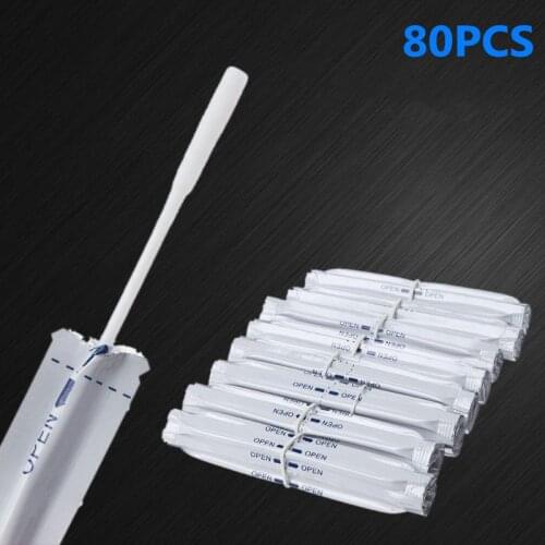 80Pcs/Box Wet Alcohol Cotton Swabs Double Head Cleaning Stick For IQOS 2.4 PLUS For IQOS 3.0 LIL/LTN/HEETS/GLO Heater
