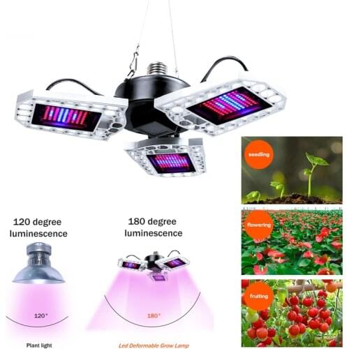 100W 200W 300W Full Spectrum LED Grow Light LED Phyto Plant Lamp E27 Bulb For Indoor Seedlings Flower Grow Tent Box AC100-277V