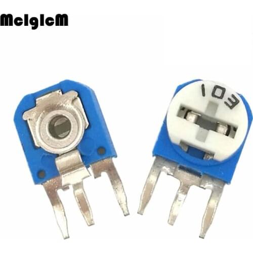 20PCS RM063 (blue white) blue and white can be adjusted resistance potentiometer 1K 5K 10K 50K ohm