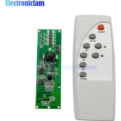 3.2V 3.7V Solar Light Control Radar Human Body Induction Solar Wall Lamp Circuit Board Module With Switch Remote Control