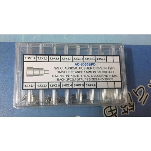 6055GPS Silver Drive In Type Classical Chronograph Button Watch Pusher for Watchmaker