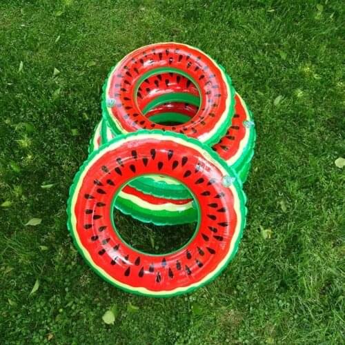 80cm Watermelon Pool Float Inflatable Circle Swimming Ring for Kids Adult Floating Seat Summer Beach Party Pool Toys