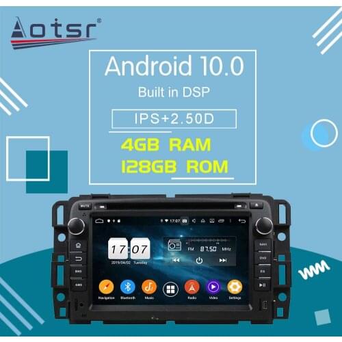 For GMC Yukon Tahoe 2007-2012 Android 10 Car DVD Radio Player GPS Navigation Player Car Multimedia Player 4G LTE CARPLAY