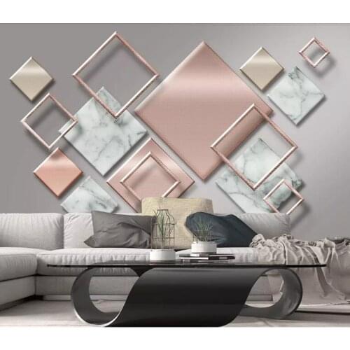 CJSIR Custom Photo Wallpaper Mural 3d Geometric Mosaic Splicing Modern Minimalist TV Background Wall 3d Wallpaper Decoration