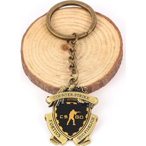 Game CS GO Medal Keychain Men Metal Counter Strike CSGO trinket Key ring Women Car Bag Pendant Jewelry Gift llaveros locksmith