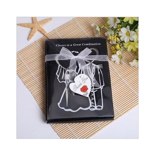 By DHL Wine Bottle opener 200pcs=100sets Heart Shaped Great Combination Corkscrew and Stopper Sets Wedding Faovrs Gift