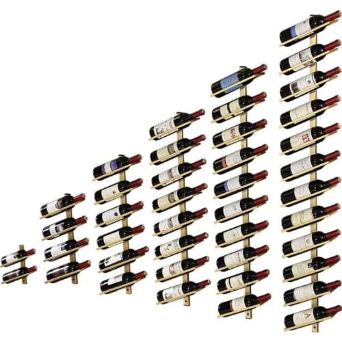 Creative Iron Wine Rack Wall Mounted 2/4 Wine Bottle Holder Stylish Modern Champagne Storage Goblet Stand for Home Bar