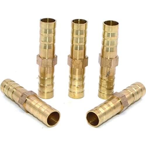 Brass Straight Hose Pipe Fitting Equal Barb 4mm 6mm Gas Copper Barbed Coupler Connector Adapter copper pipe quick connect