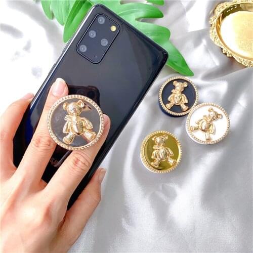 New Cute Bear Airbag Bracket Finger Ring Holders Expanding Phones Mobile Phone Holder Handle For IPhone Phone Mobile Accessories