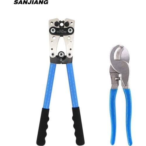 Crimping Tools Kits 6-50mm² AWG 22-10 Tube Terminal Crimper Multitool Battery Cable Lug Hex Crimping pliers Hand Tools