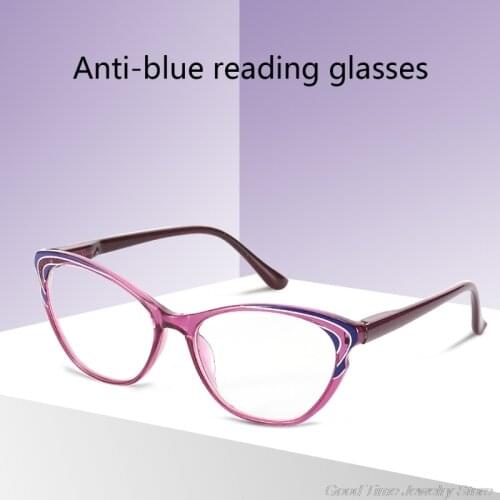 Women Reading Glasses Blue Light Blocking Computer Readers Anti UV Ray Fashion Square Nerd Eyeglasses Frames My18 21 Dropship