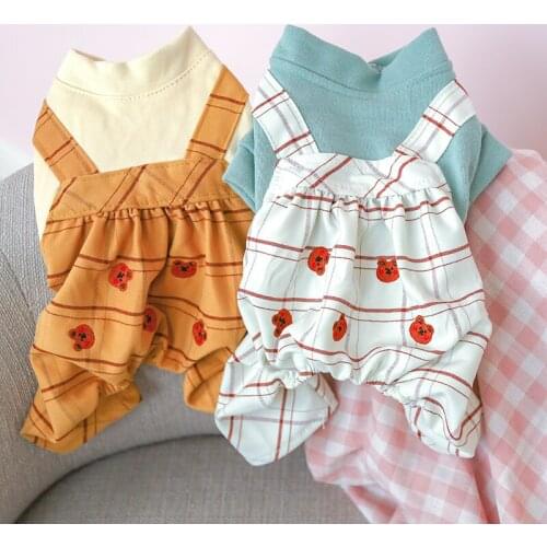 PETCIRCLE Dog Clothes Bear Lantern Jumpsuit Overalls Fit Small Dog Puppy Pet Cat All Season Pet Cute Costume Pet Clothes Coat