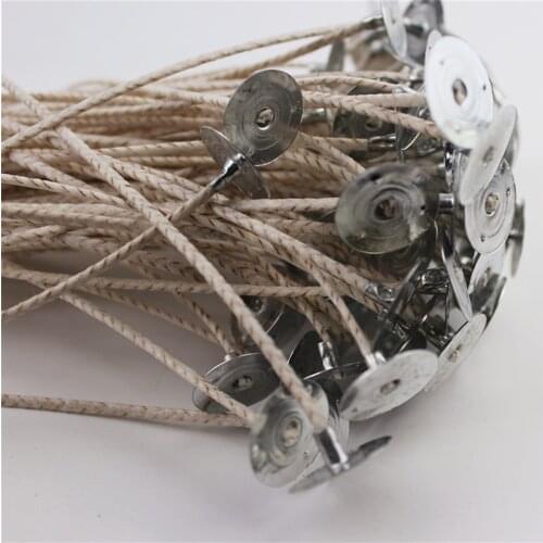 15cm Cotton Tightly Woven Candle Wicks Smokeless Wax Pure Cotton Core DIY Candle Making Pre-Waxed Wicks Party Supplies 100Pcs