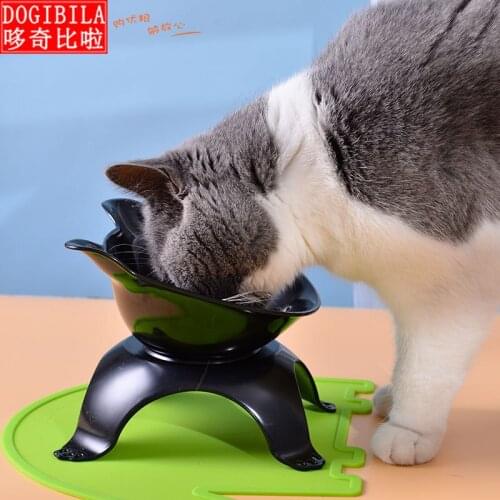 Elevated Bowls For Cats Durable Single Double Cat dog Bowls Raised Stand Cat Feeding & Watering Supplies Dog Feeder Pet Supplies