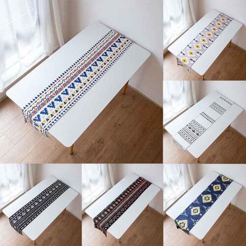 Ethnic Style Pattern Table Runner for Wedding Party Decoration Home Textiles Tablecloth Modern Home Dinner Table Decor 32*180cm