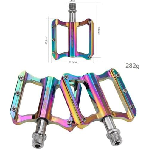 Bicycle Mountain Road Bike Cycling Sealed Bearing Flat Platform Pedals 9/16” Bicycle Platform Flat Pedals for Road Mountain