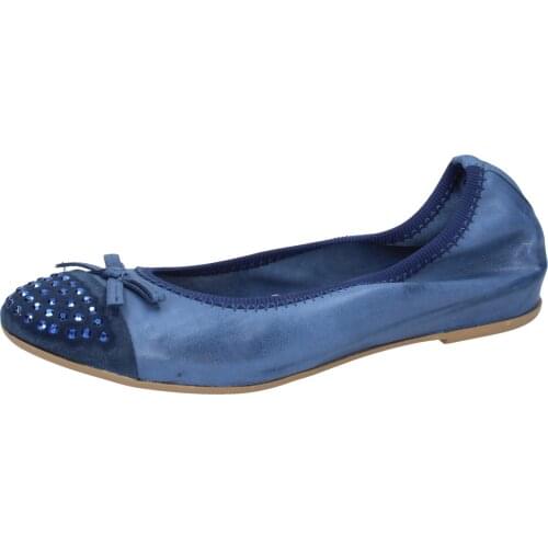 CRUZ ballet flats women leather Blue
