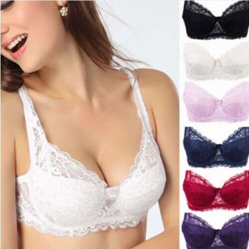 9 styles fashion bra sexy full lace coverage girls solid cup B C D big large plus size 34 36 38 40 42 44 46 VS bras C3306