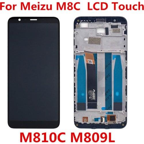 For Meizu M8C LCD Display With Touch Screen With Frame Digitizer Assembly For Meizu M8 C M809L M810H LCD