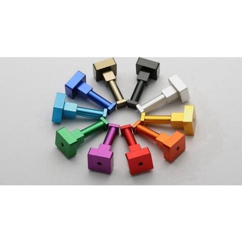 1pcs Coloruful Space Aluminum DIY Towel Wall Hook Nail Bathroom Kitchen Clothes Key Hat Rack Bag Hanger Holder Door Hooks