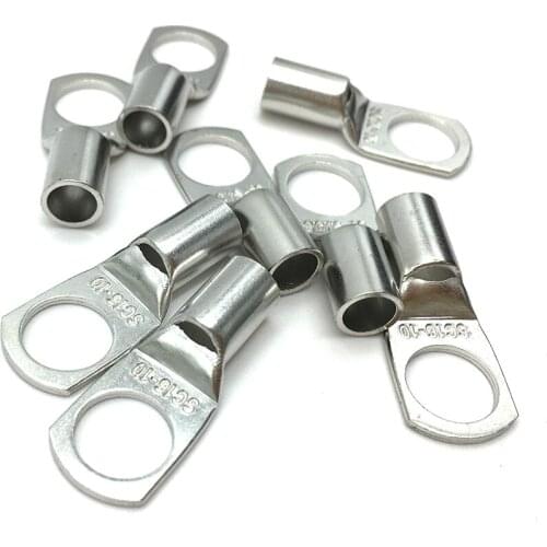 10PCS 70-95mm² Copper Cable lugs Terminals Battery Wire Welding Cable Connectors Kit suit SC50-12 SC70-8 SC95-8