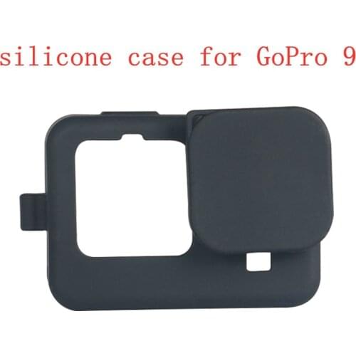2020 Camera Case For GoPro Hero 9 With Lens Cover Sports Camera Anti-fall Camera Silicone Case For GoPro 9 Camera Accessory